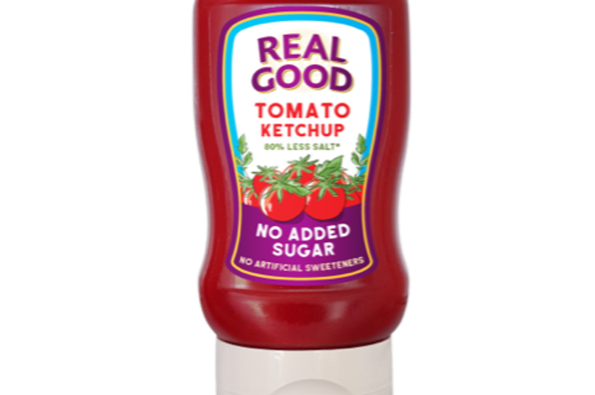Real Good Ketchup lowers salt to 80% less