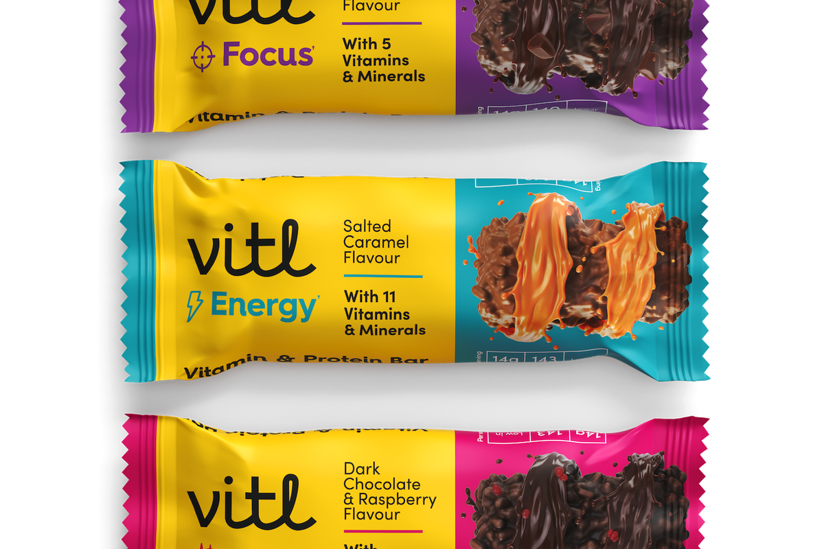 Vitl launches vitamin & protein bars into convenience