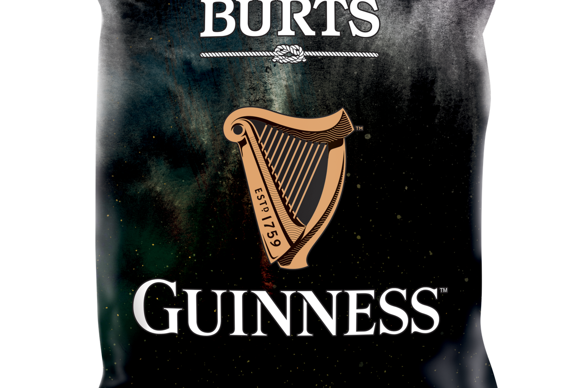 Burts redesigns its hand-cooked Guinness-flavour crisps