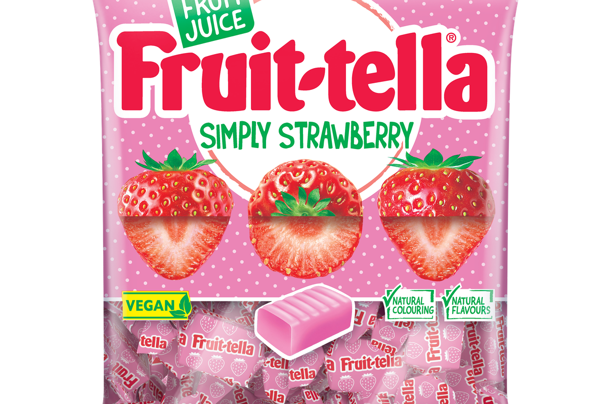 Fruit-tella Simply Strawberry now available in sharing bag format