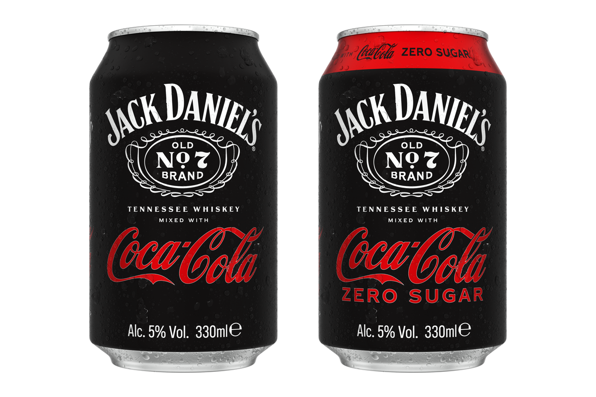 New look for Jack Daniel’s and Coca-Cola Zero Sugar RTD