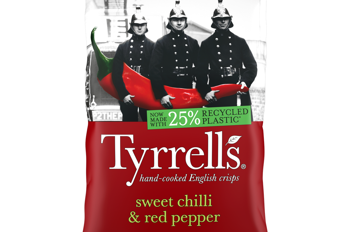 KP Snacks launches new Tyrrells recycled plastic pack