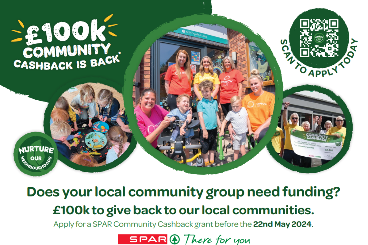 SPAR £100k Community Cashback returns