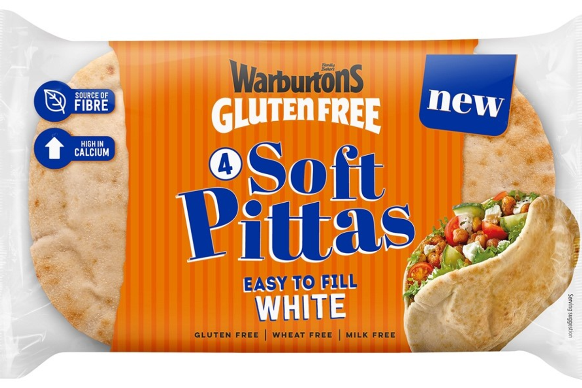 Warburtons launches Gluten Free Soft Pittas