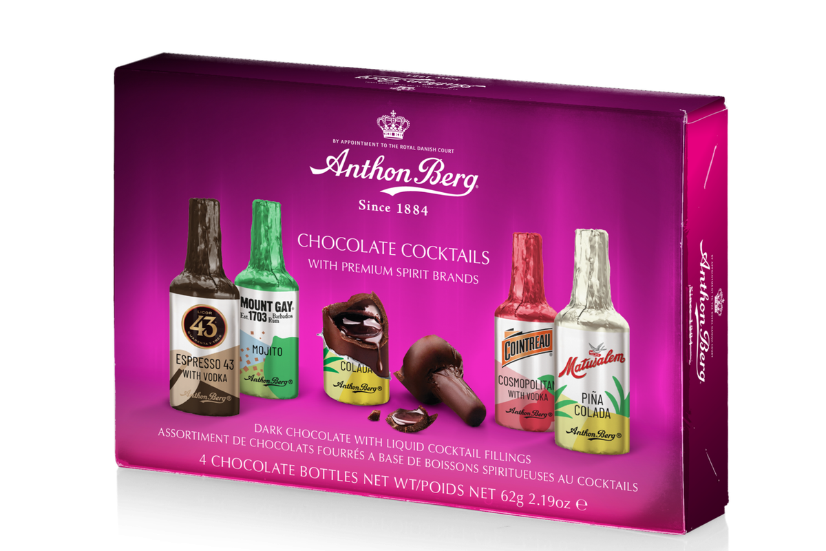 Anthon Berg celebrates 100 years of liquor-filled chocolate bottles