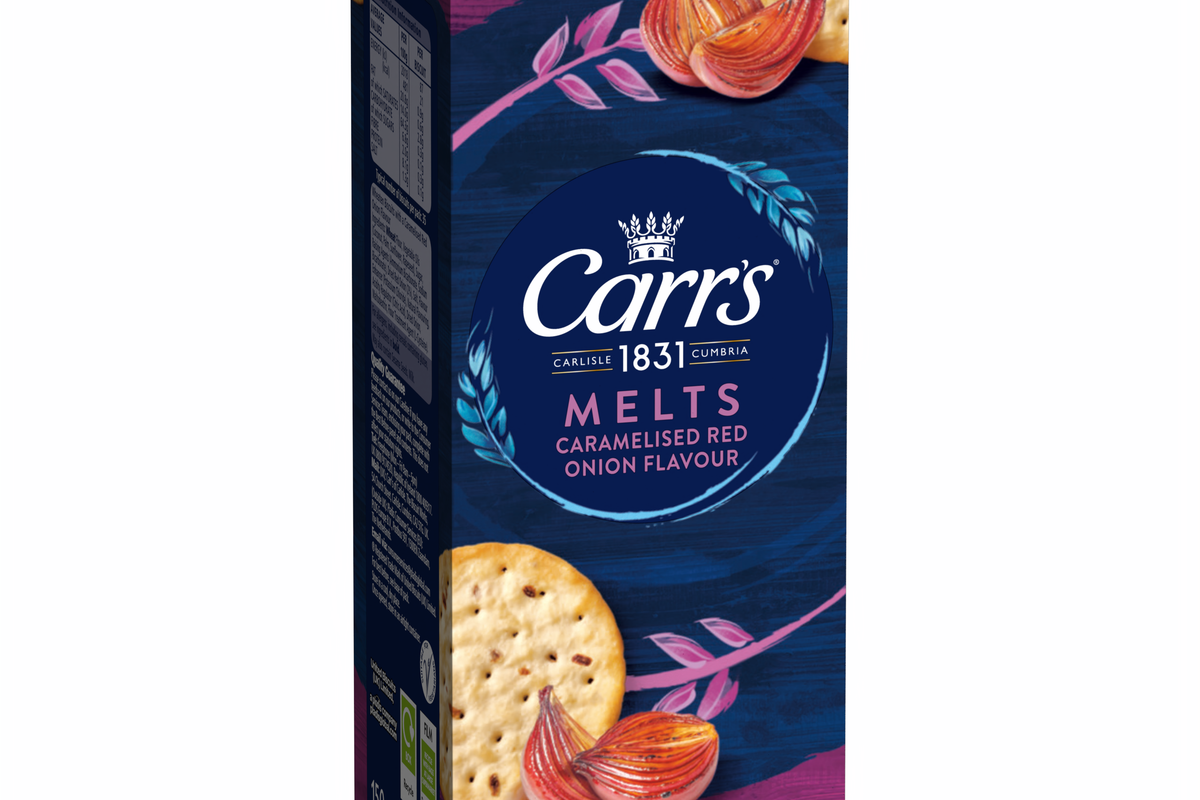 New Carr’s caramelised red onion flavour melts from pladis