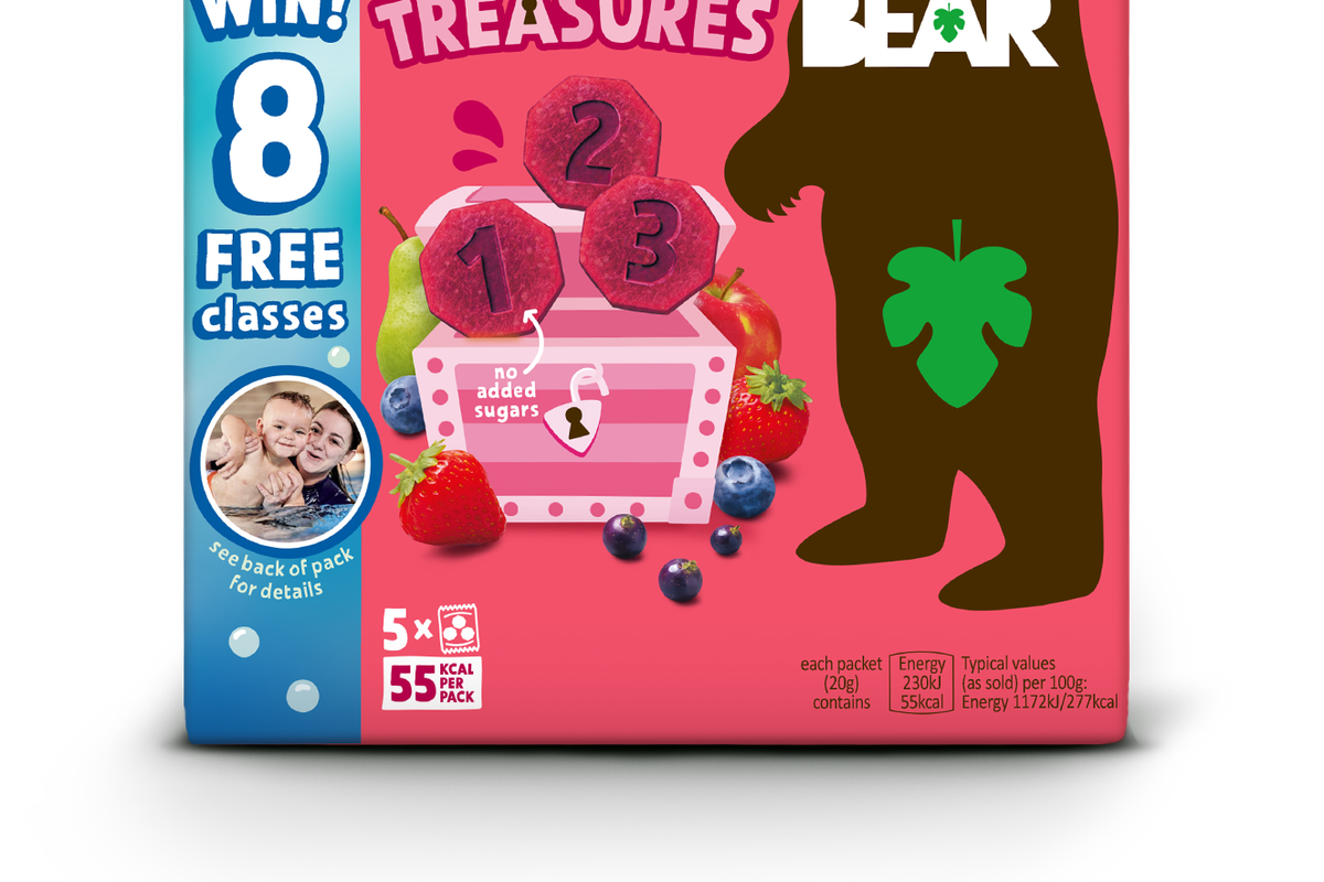 Snack brand Bear launches new on-pack promotion offering kids swimming lessons