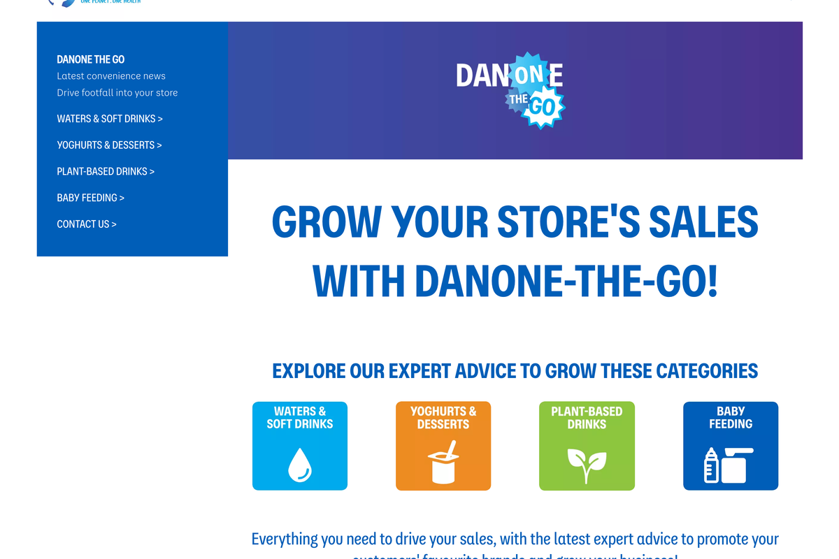 Danone announces big push for c-stores with dedicated ‘DANONE-THE-GO’ website