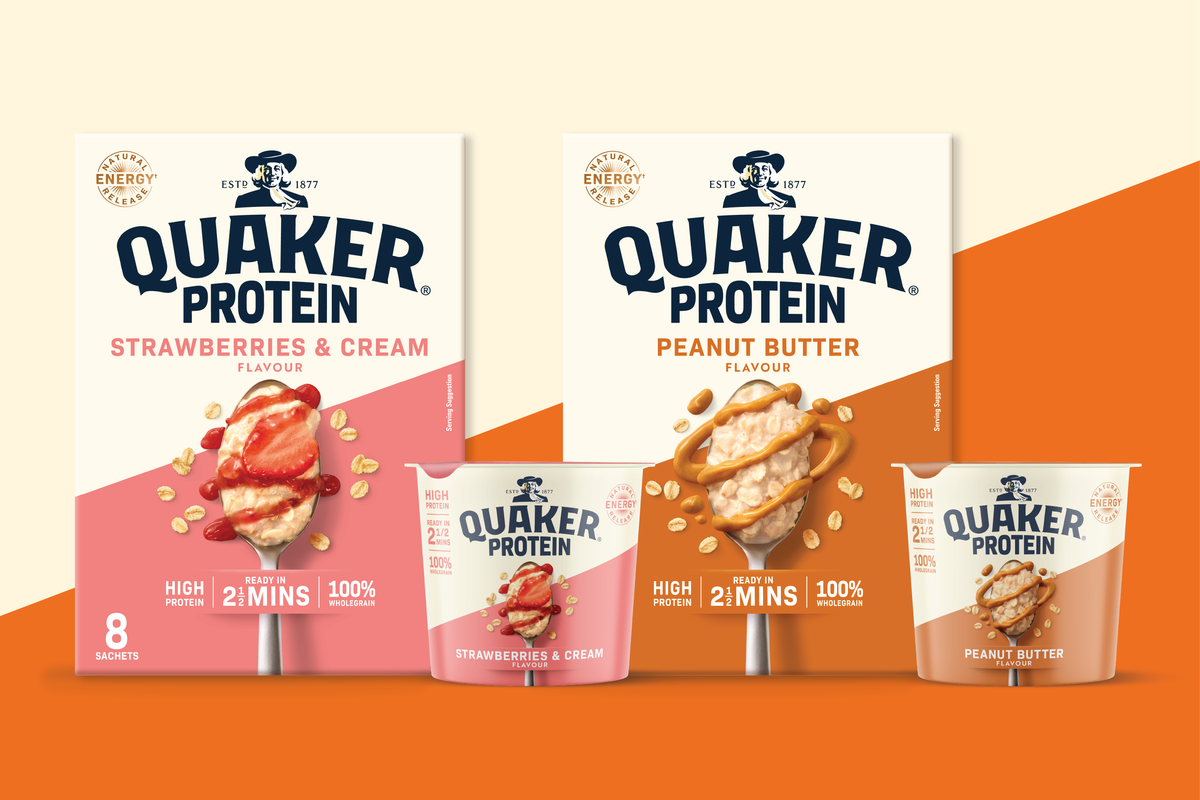 Quaker adds Strawberries & Cream flavour to Protein range