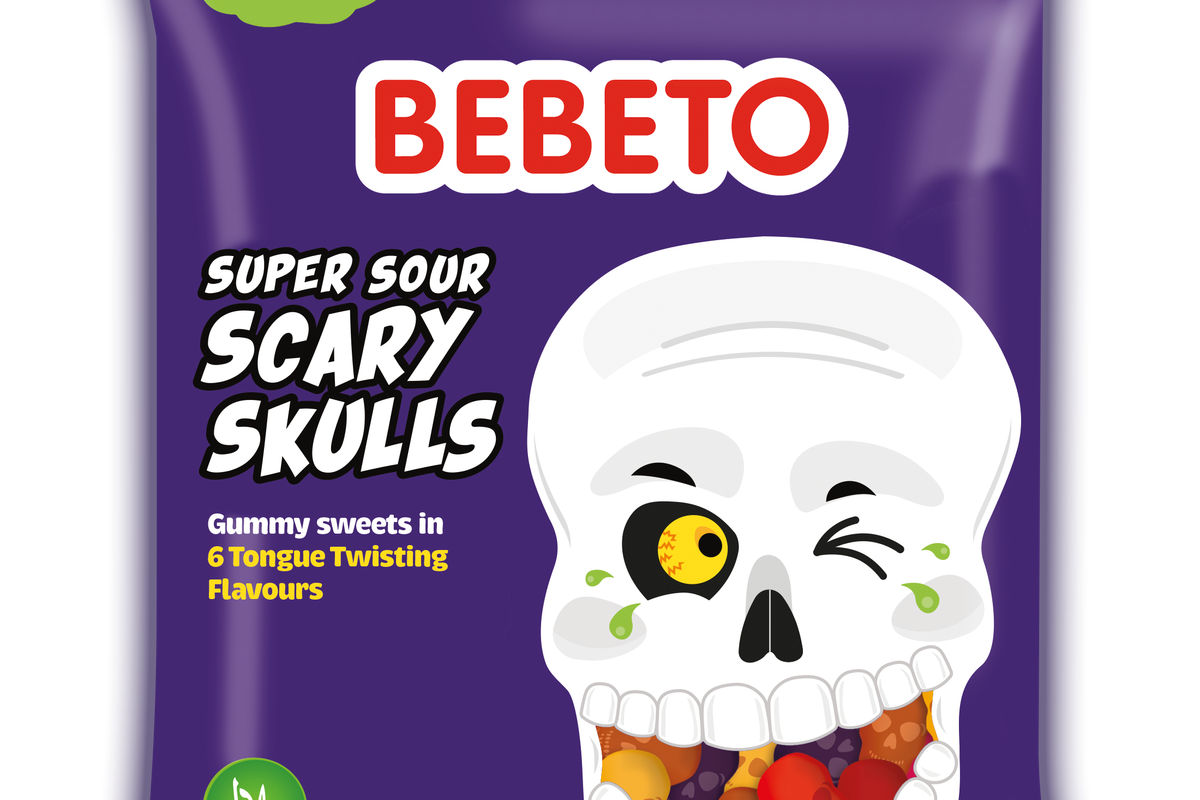 New Bebeto Super Sour Scary Skulls set for Halloween