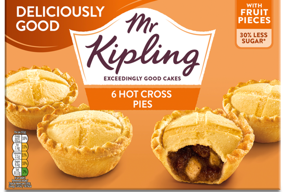 Mr Kipling launches new non-HFSS Hot Cross Pies for Easter