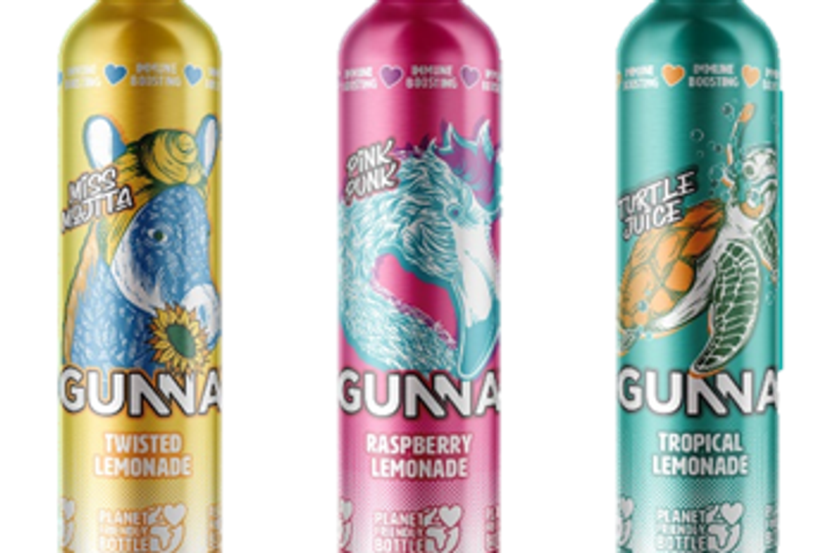 Gunna Drinks launches UK’s first aluminium bottled sodas