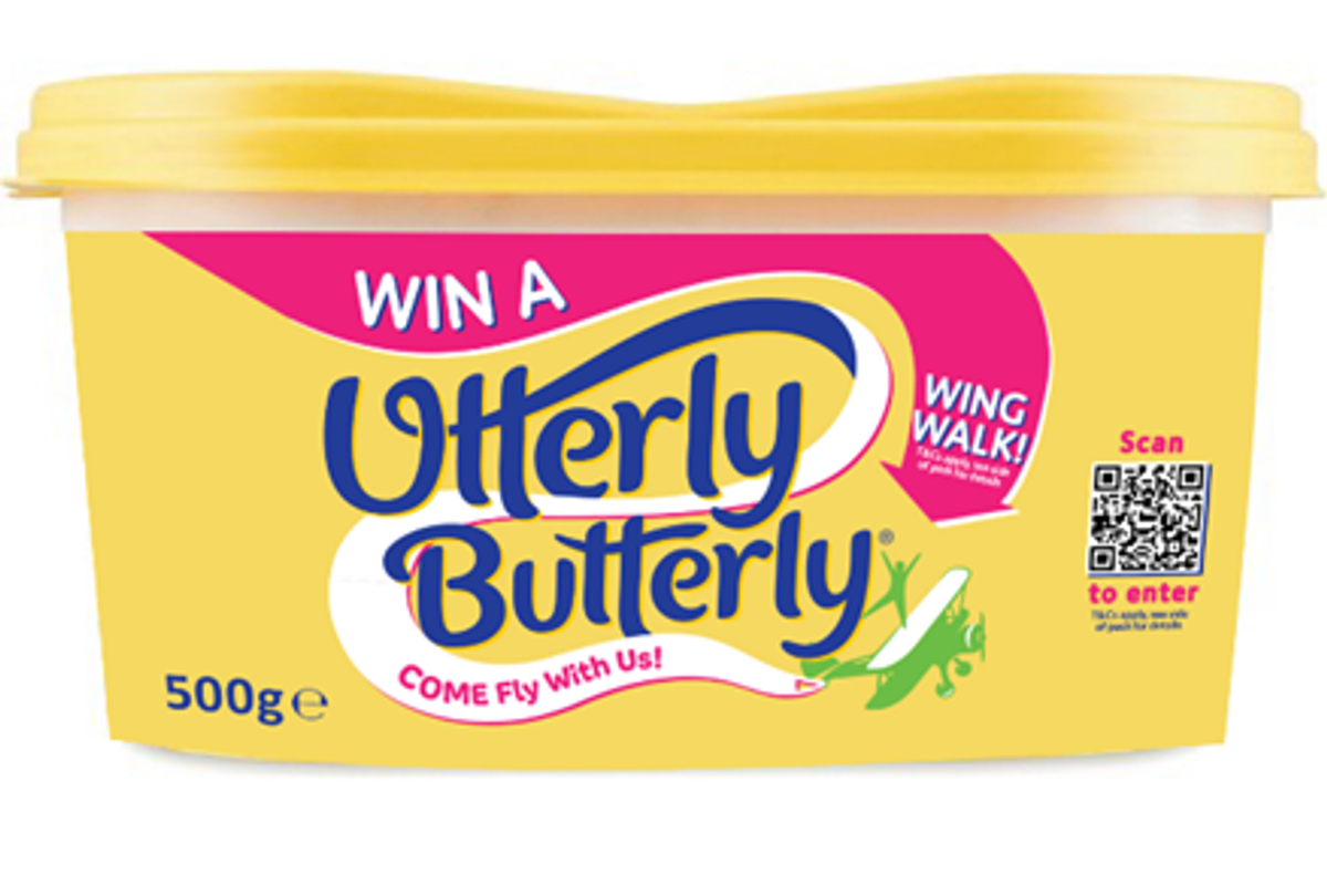 Utterly Butterly on-pack promo offers wing-walking adventure