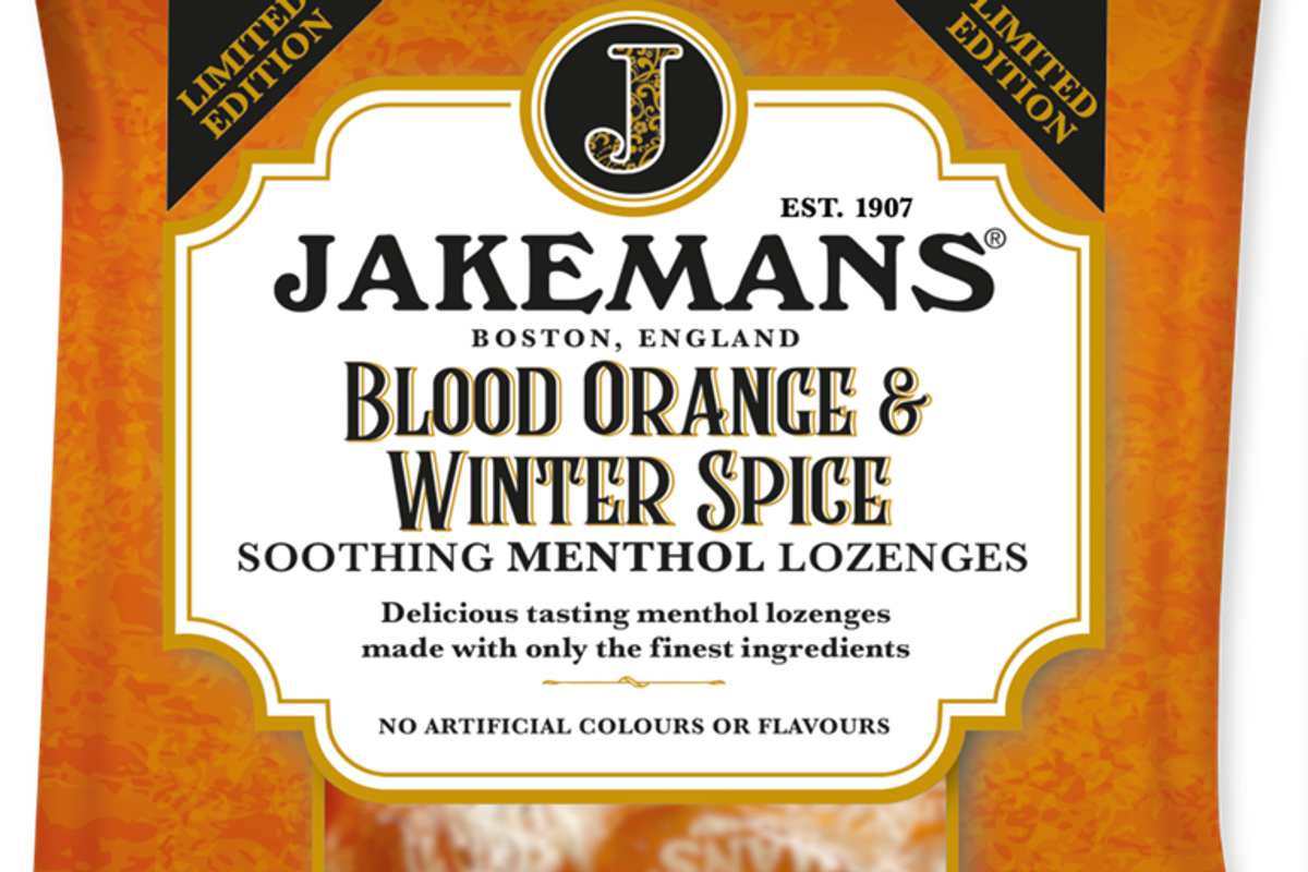 Jakemans launches limited-edition Blood Orange & Winter Spice menthol lozenge
