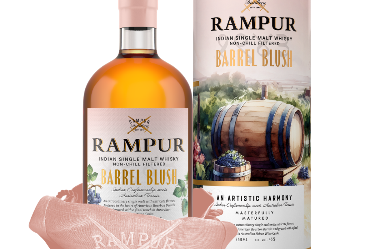 Rampur Distillery launches Rampur Barrel Blush Indian single malt whisky