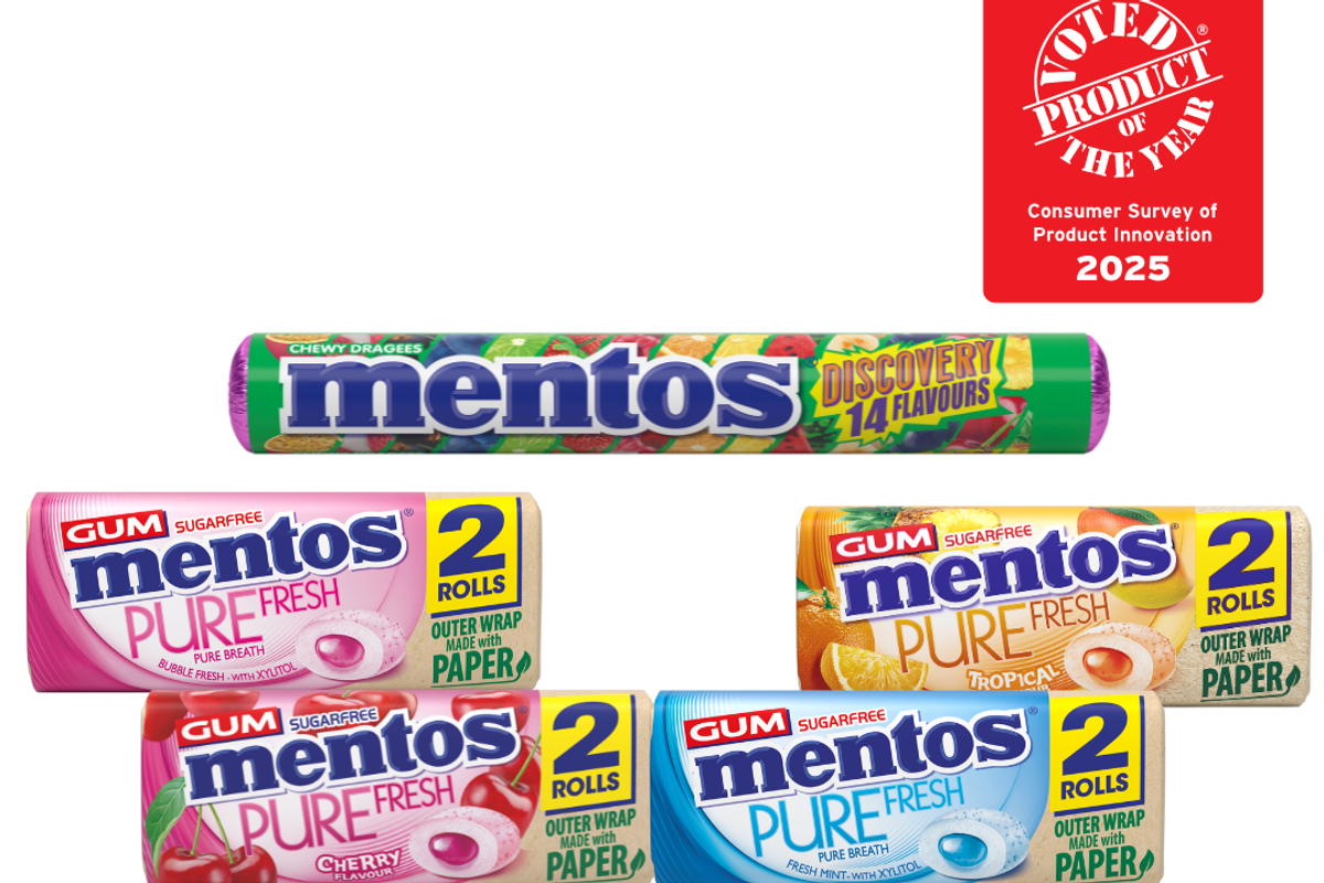 Mentos sweeps Product of the Year honours for the third year running
