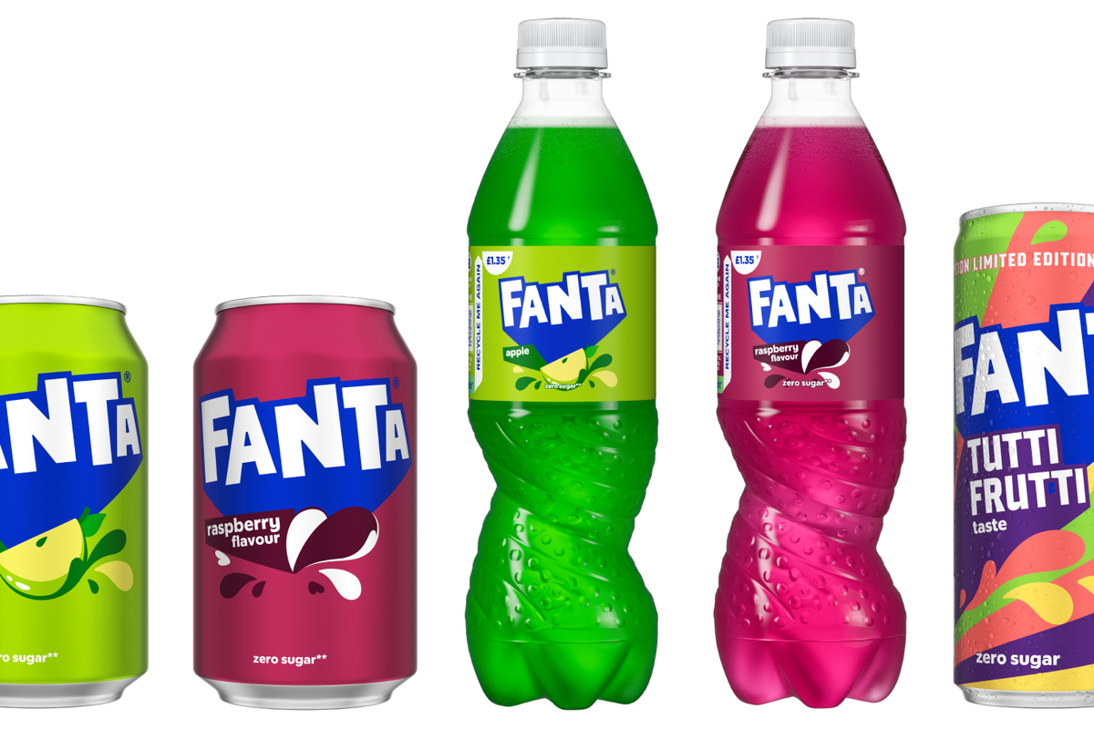Fanta adds more fruity twists to its zero sugar range