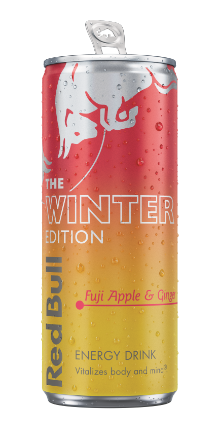 Red Bull new fuji apple and ginger Winter Edition