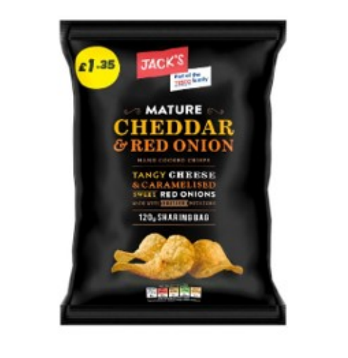 Booker recalls Jack’s Mature Cheddar & Red Onion Hand Cooked Crisps