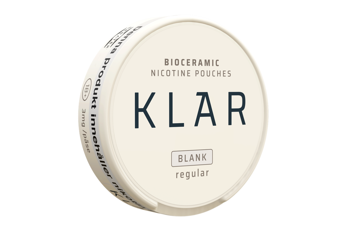 Swedish brand KLAR launches unflavoured bioceramic nic pouch