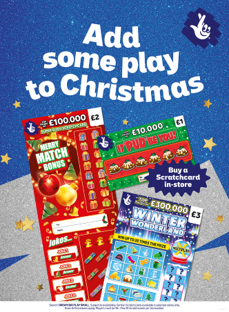 Tom Daley kicks off Allwyn’s festive National Lottery Scratchcard campaign