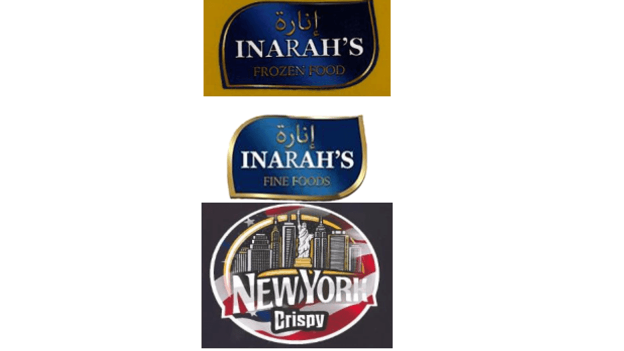 Inarah's frozen products