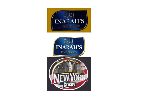 Inarah's frozen products