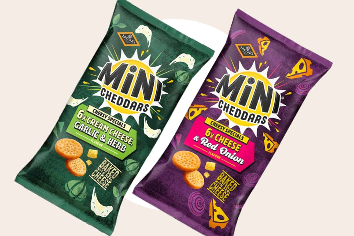 Jacob's Mini Cheddars range, baked with cheesy specials