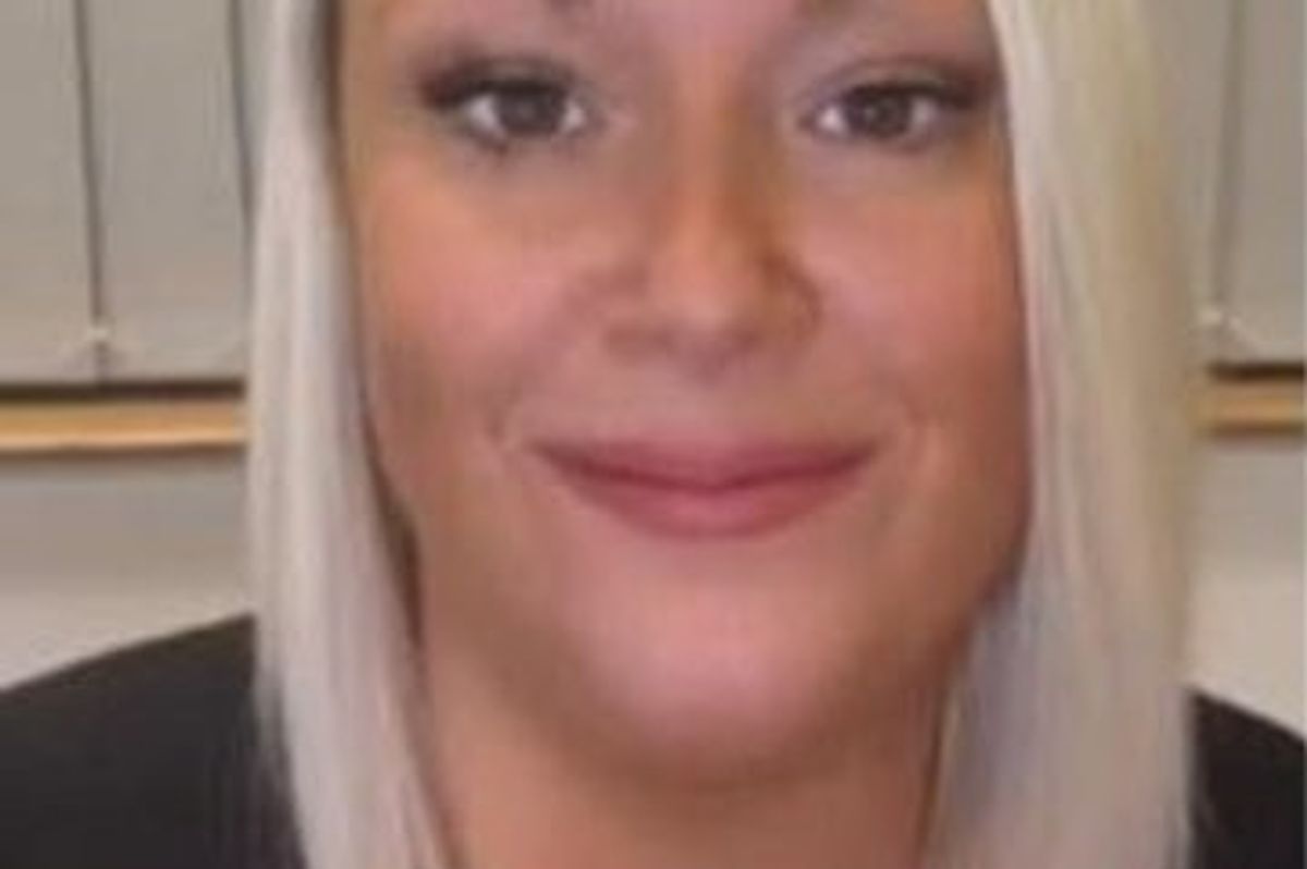 Joanne Thomas smiling after being elected as Usdaw's first female general secretary