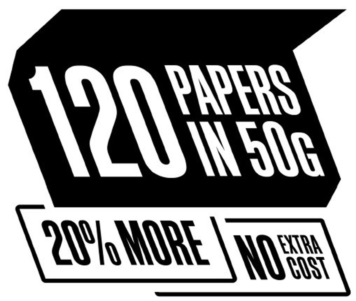 JTI Rolling Tobacco 50g pouch with 120 included rolling papers for better value