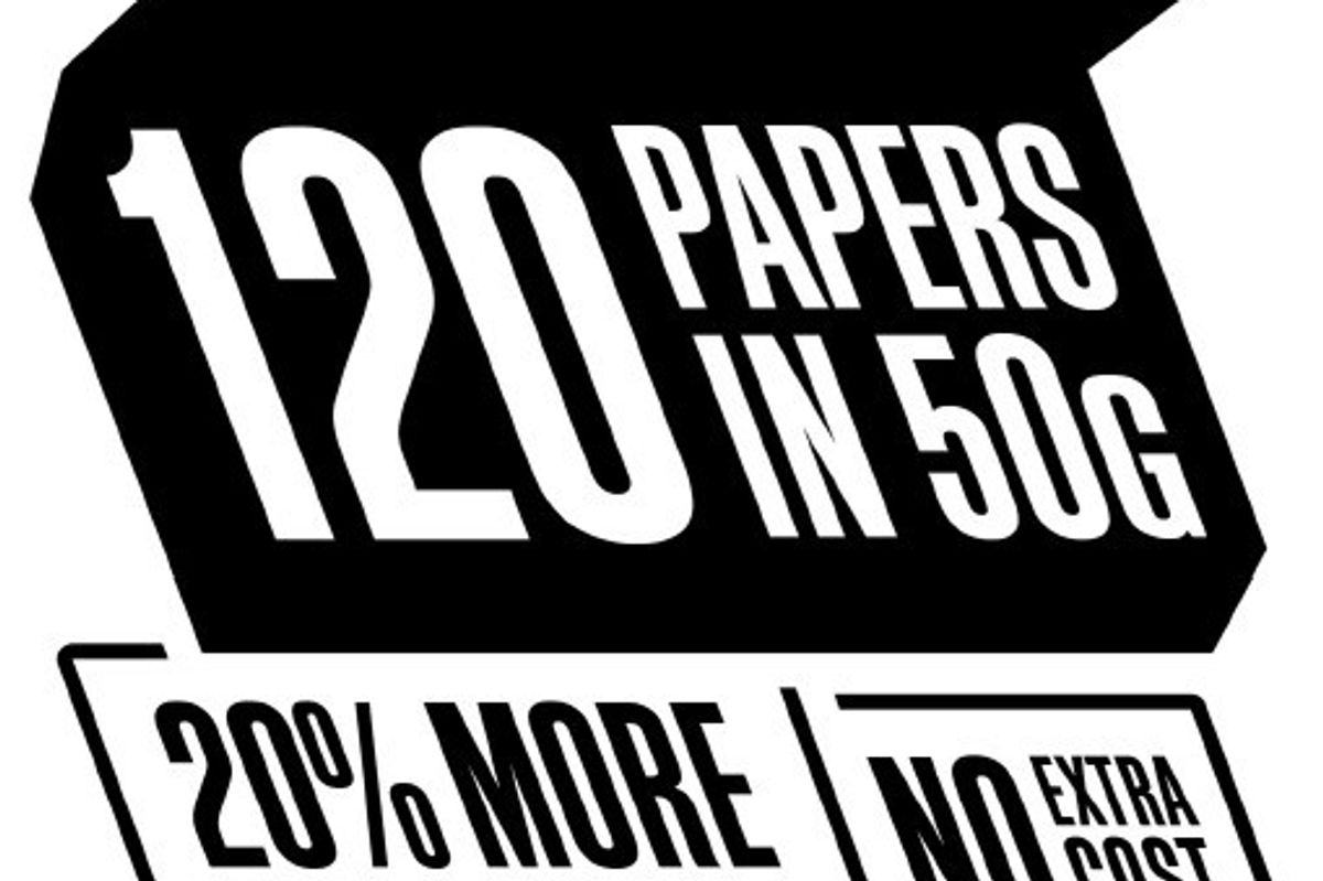 JTI Rolling Tobacco 50g pouch with 120 included rolling papers for better value