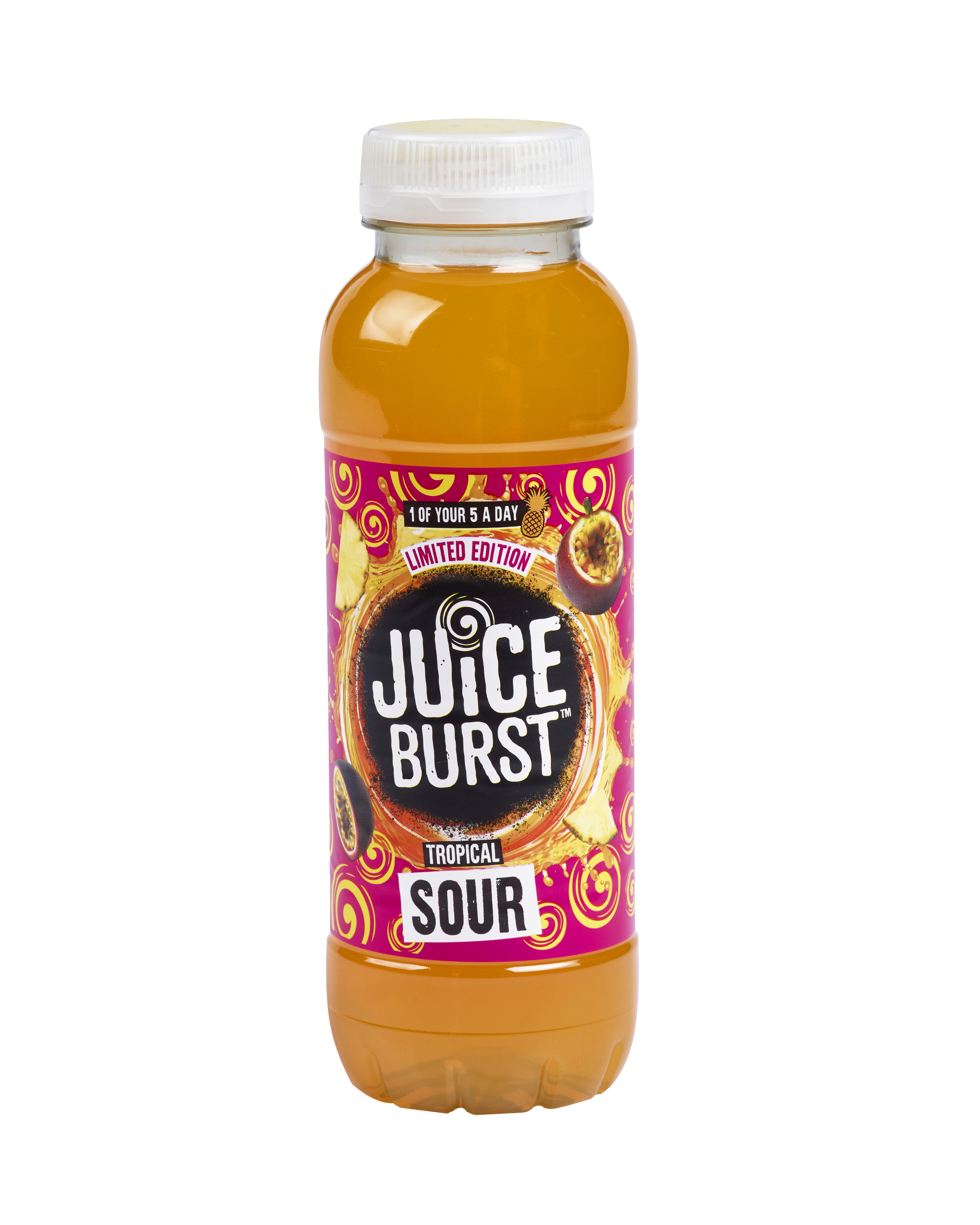 Juice Burst Tropical Sour in 330ml recyclable bottle
