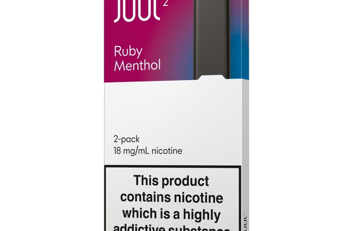 JUUL2 Ruby Menthol Angled