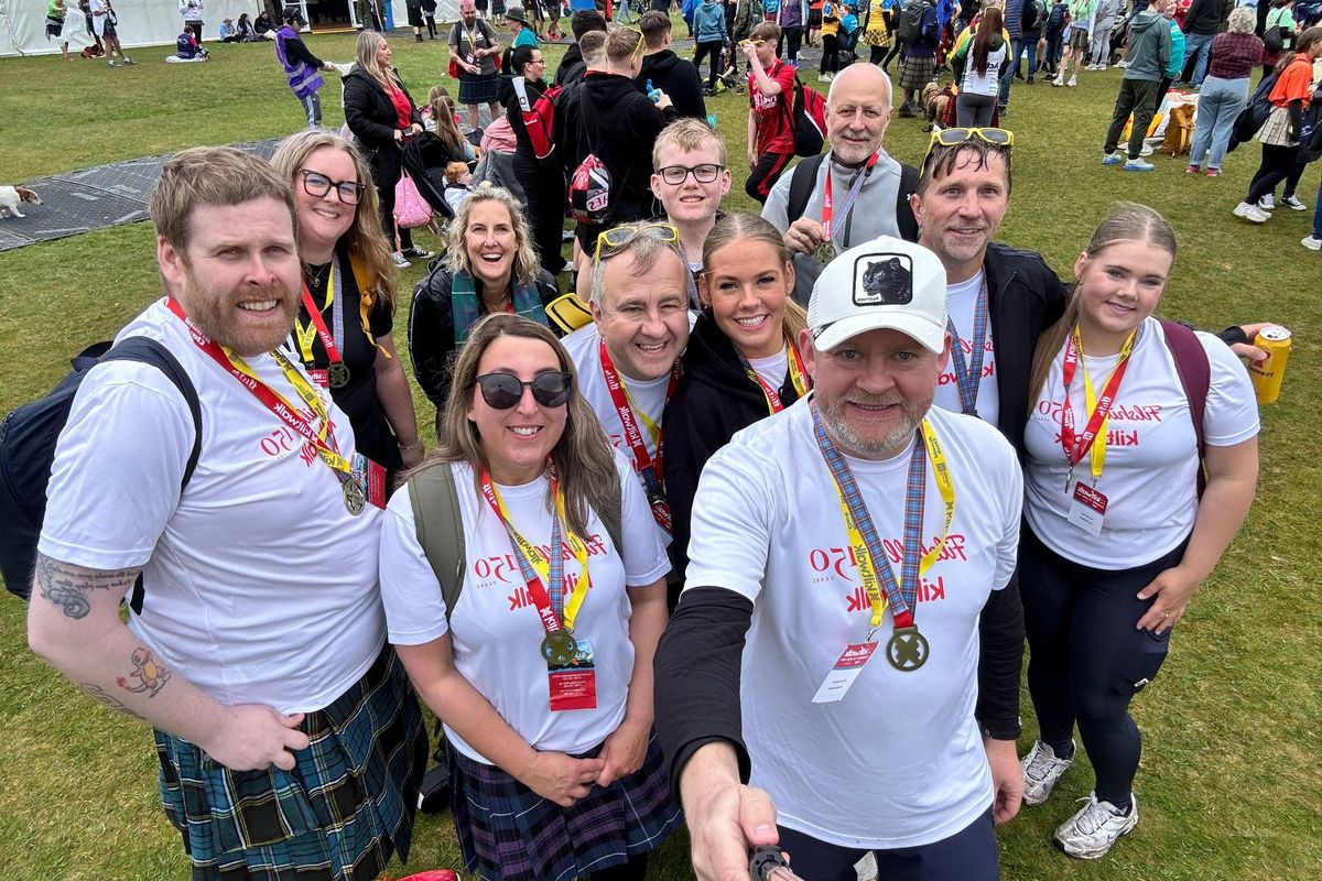 JW Filshill staff participate in Kiltwalk to raise £150k for six Scottish charities