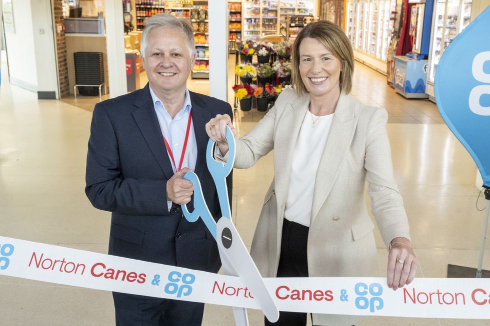 Katie Secretan and Tim Gittins open Norton Canes & Co-op motorway store