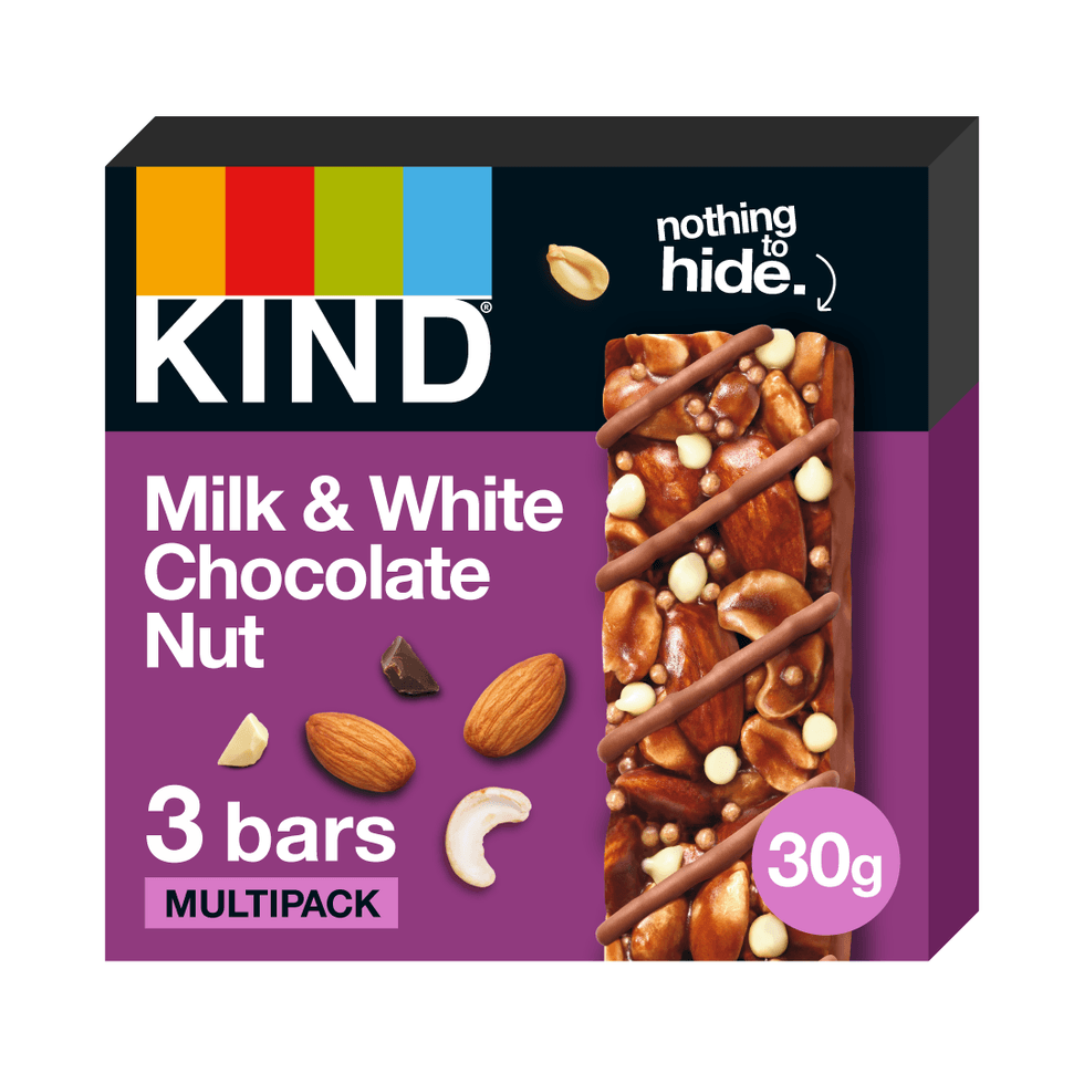 KIND Milk White Chocolate Nut bar launch