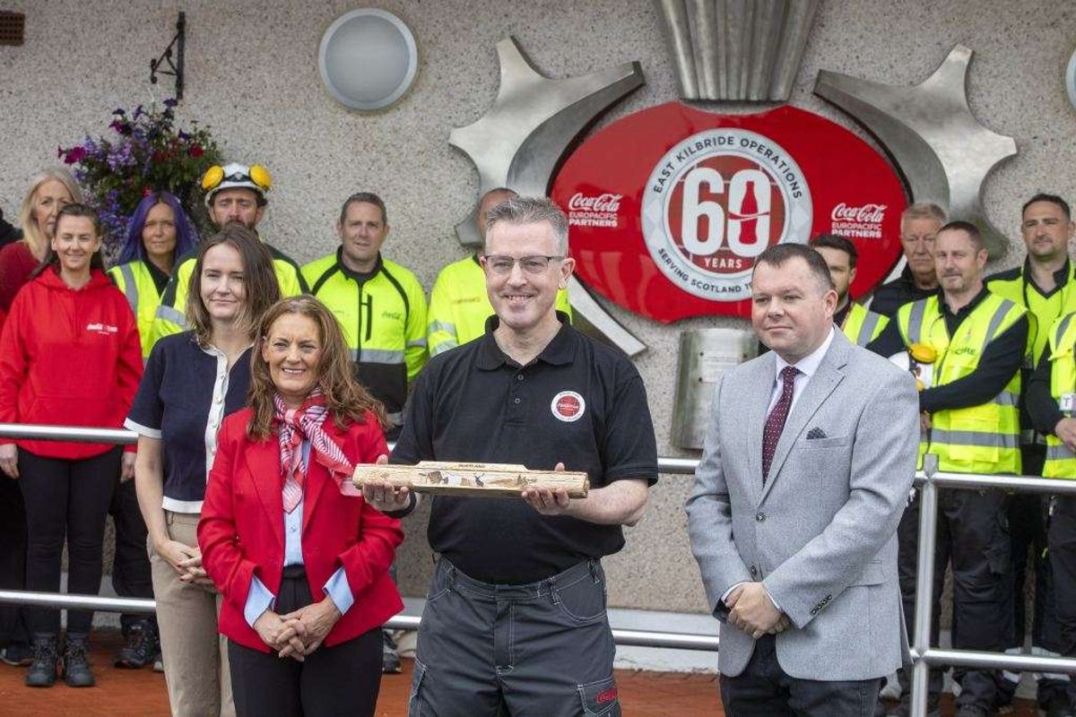 King's Baton Relay visits CCEP East Kilbride site ahead of Commonwealth Games
