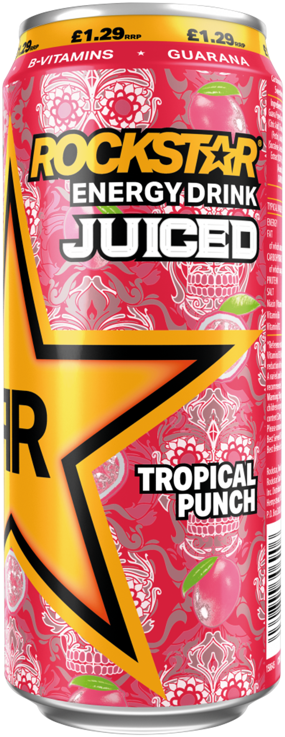 KJ51713 KSJ514201 Rockstar Tropical Punched Juiced 500ml PMP Left