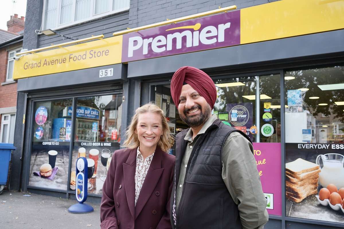 Kuljit Singh and Joanna Page