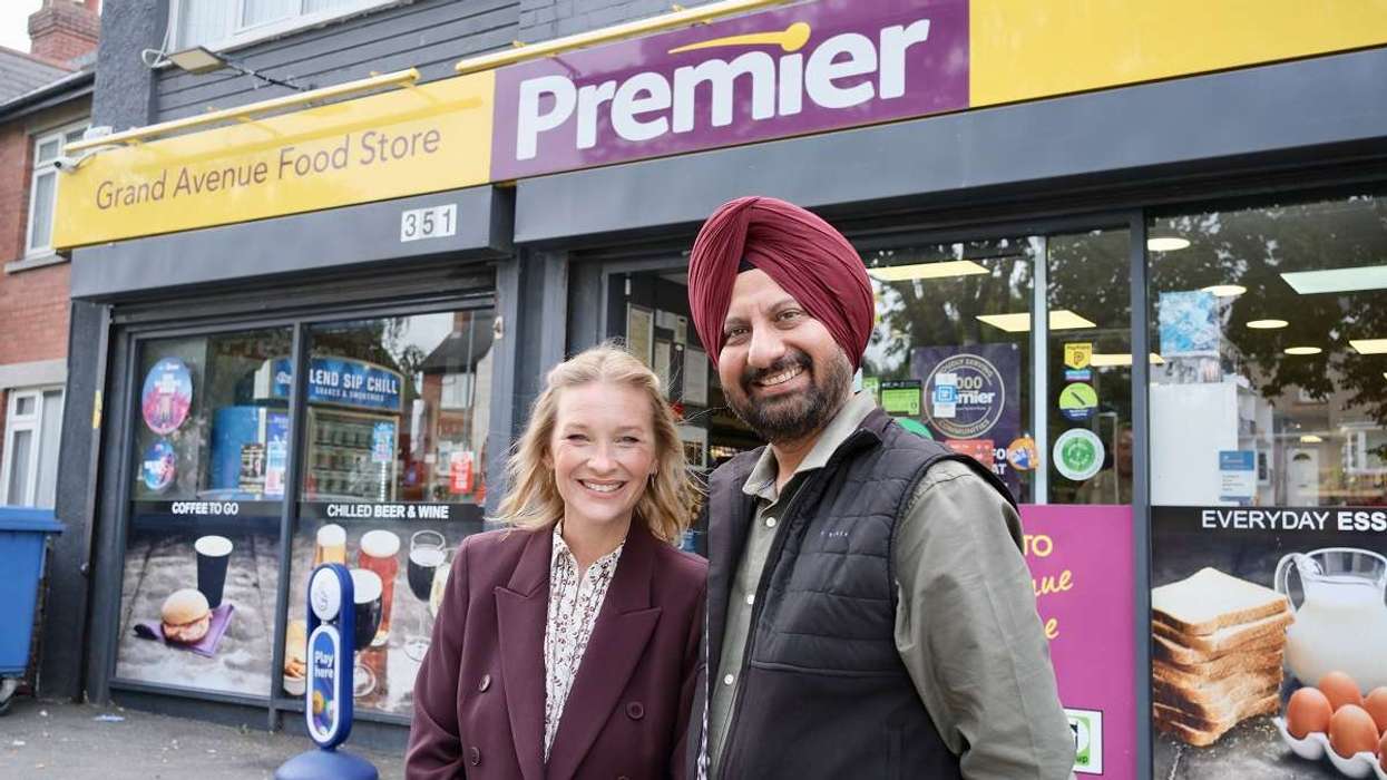 Kuljit Singh and Joanna Page
