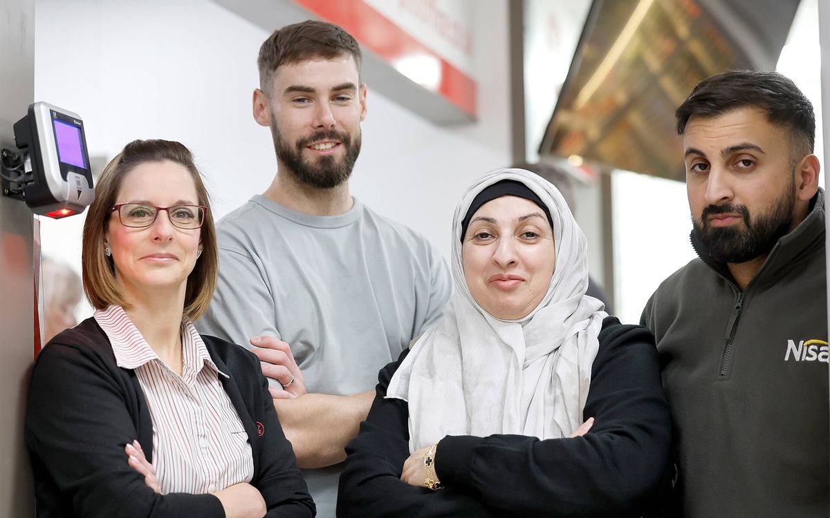 (L-R) Cheryl Gourlay, Bob Bell, Aisha Javid and Usman Javid