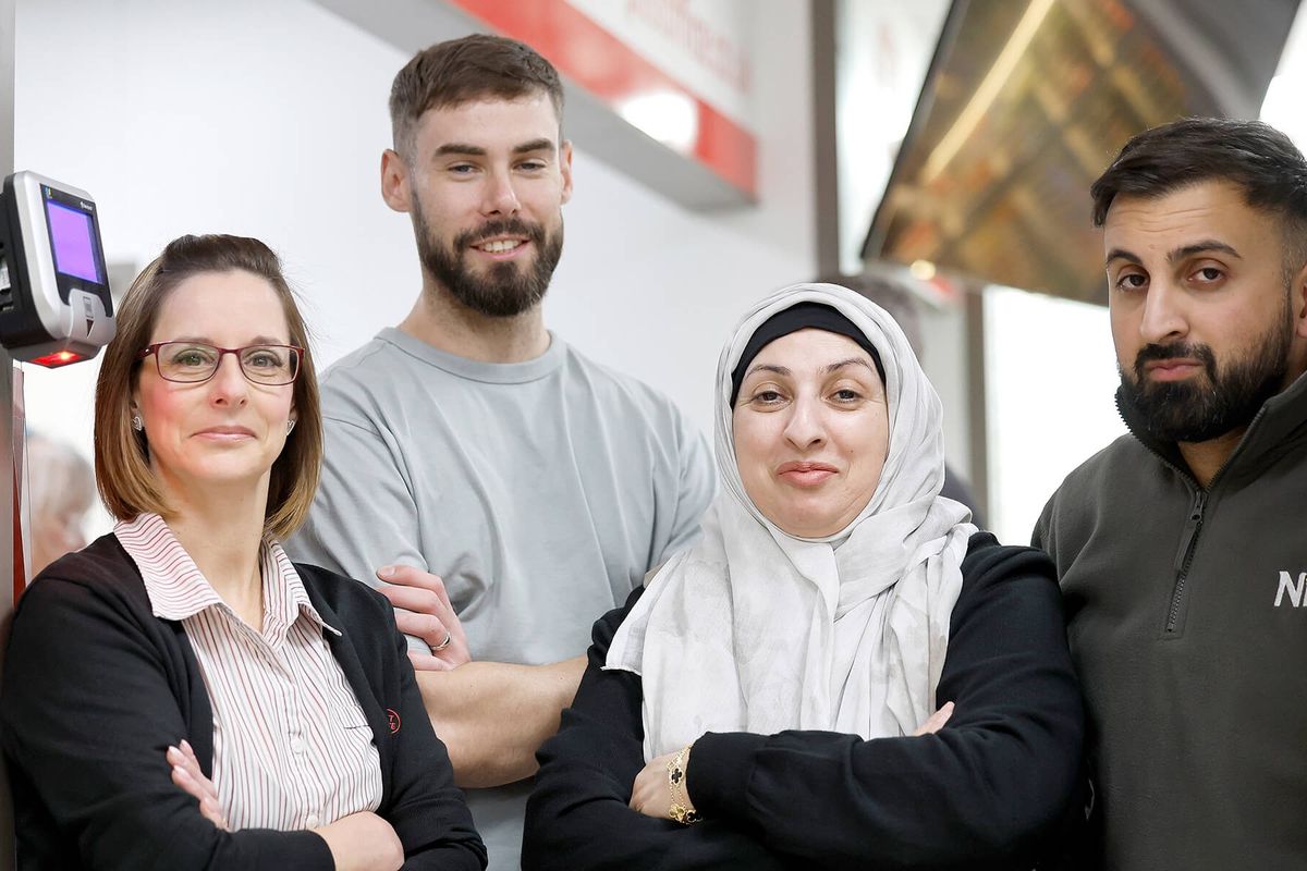 (L-R) Cheryl Gourlay, Bob Bell, Aisha Javid and Usman Javid