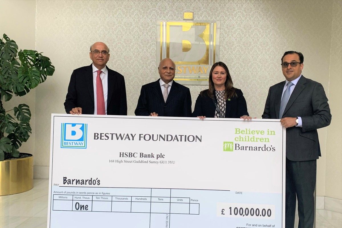 Bestway Foundation donates £100,000 to children’s charity Barnardo's