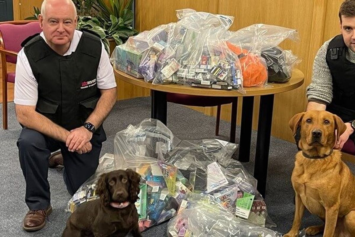 Oversized vapes, illegal tobacco seized from Darlington shops