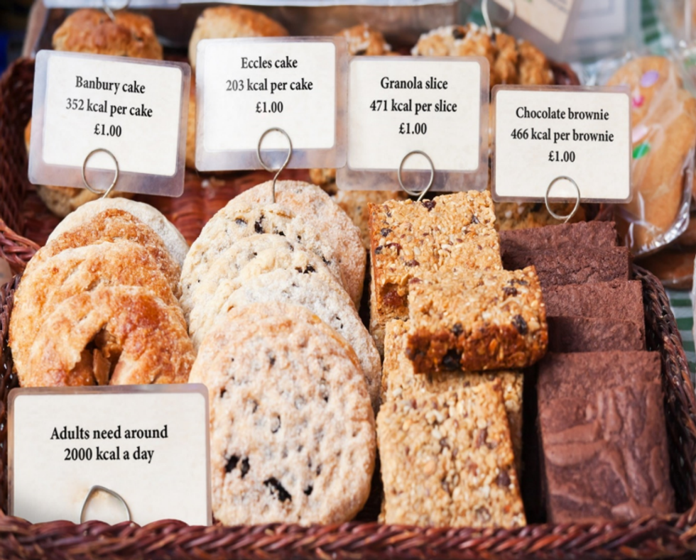 labelling sample Annex C calorie labelling illustrations