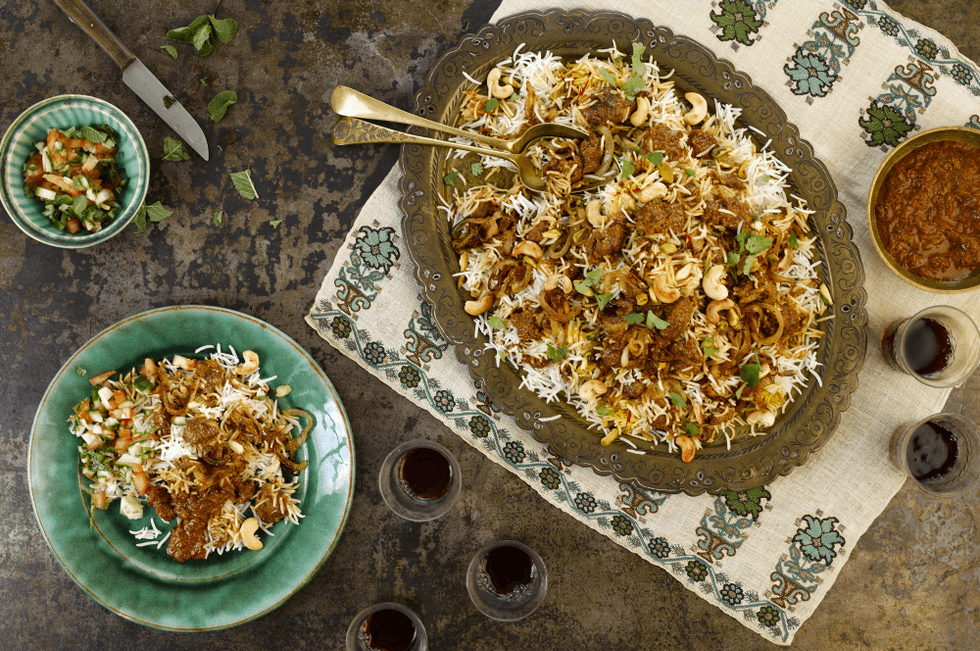 Lamb Biryani herbed