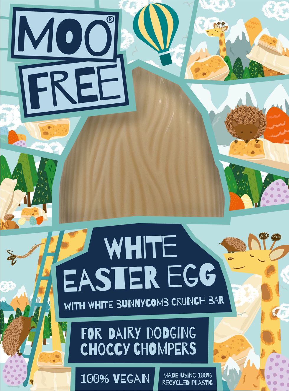 Large White Bunnycomb Crunch Egg RGB