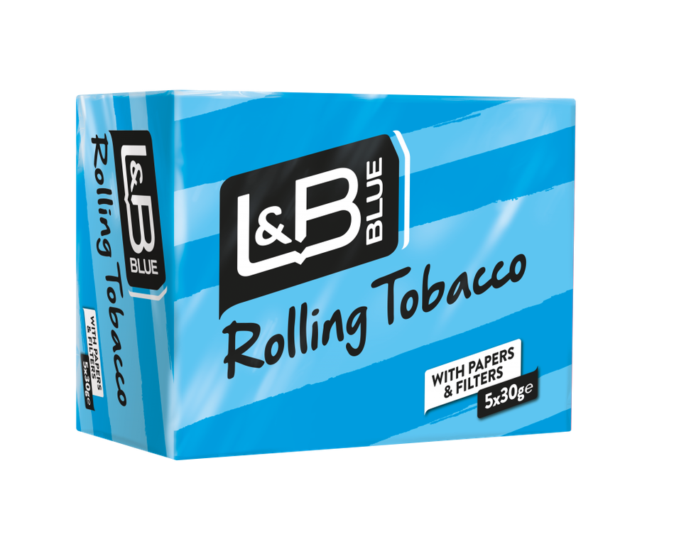 LB Blue Rolling Tobacco 3D 30g Soft Pack L min