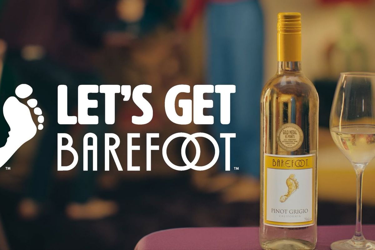 Let’s get Barefoot with gold medal-winning Barefoot Pinot Grigio from California – crisp, fun, and full of flavour.