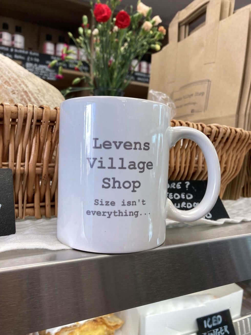 Levens size mug rotated